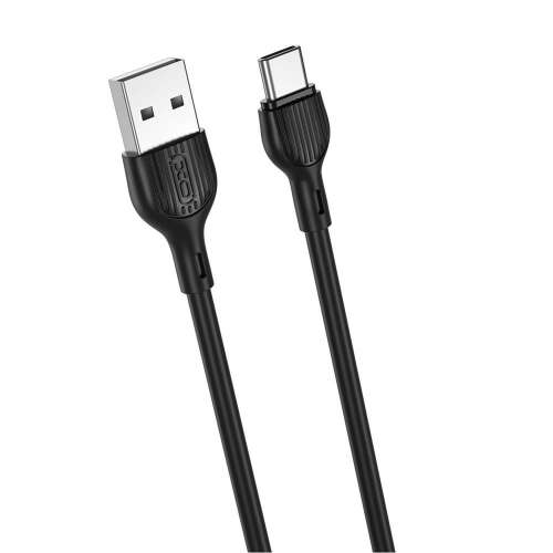 XO NB200 USB-C auf USB Ladekabel und Datenkabel, schwarz, 1 Meter