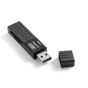 SD/MicroSD memóriakártya olvasó USB 2.0 XO DK05A fekete 50710403 