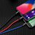 Baseus 3 az 1-ben USB-C / Lightning / Micro 3A 1,2 m-es USB-kábel (fekete) 97336427