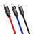Baseus 3 az 1-ben USB-C / Lightning / Micro 3A 1,2 m-es USB-kábel (fekete) 97336427