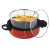 CookLine non-stick oil frying pan with lid and filter 24cm #red 51346630