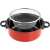 CookLine non-stick oil frying pan with lid and filter 24cm #red 51346630