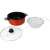 CookLine non-stick oil frying pan with lid and filter 24cm #red 51346630