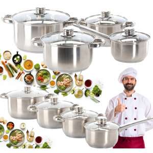 Tefal Virtuoso Induction Stainless Steel Pot 3 Pack