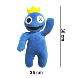 IdeallStore® Rainbow Friends Roblox Blue King Plush Toy, 30 cm, blue - Nonbrand Plush Toy