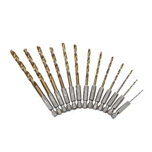 13-teiliger Bohrersatz, Stahl, 1,5-6,5 mm Sechskantschaft 50763593 - Zubehör für Bohrer und Schraubenzieher