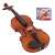 IdeallStore® classic violin, 4/4 size, wood, case included, two sets of strings