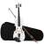 IdeallStore classic white 4/4 size violin with bow and case