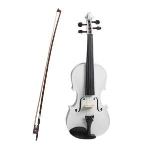 IdeallStore classic white 4/4 size violin with bow - Art & Craft