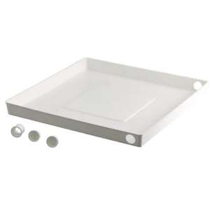 Tavă de scurgere din plastic alb pentru mașini de spălat și mașini de spălat vase, 65 x 65 x 6 cm - Accesorii pentru aparate de uz casnic mari