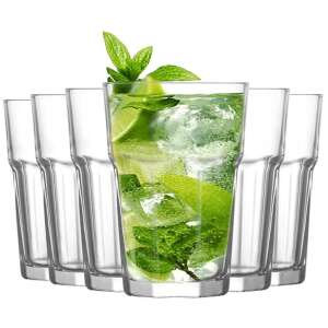 LAV modern glass tumbler set, 6 pieces, 365ml - Drinking Glass
