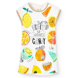 boboli Fruit is Nature's Candy biała letnia sukienka dla dziewczynek, 10 lat (140 cm) - Boboli