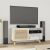 Fenyő-Rattan TV Szekrény - Fehér - 80x30x40 cm 50790517