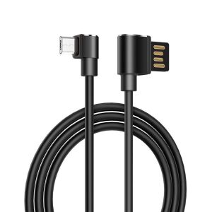 HOCO Long Roam Micro USB töltőkábel 1,2m 90 fokos csatlakozóval - Hoco