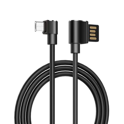 HOCO Long Roam Micro USB töltőkábel 1,2m 90 fokos csatlakozóval