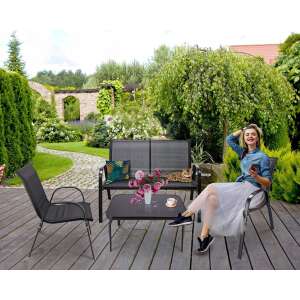 Jumi Fiesta Set de scaune de grădină cu 4 locuri #black 50793894 Seturi mobila gradina