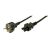 Logilink | Czarny CEE7/7 Schuko | Łącznik C5 50794313