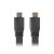 Lanberg fekete lapos HDMI kábel - elölnézet