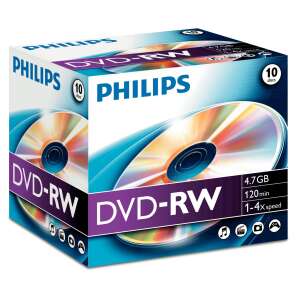 Philips DVD-RW 4x Rewritable Disc 10 Pack - Electronic