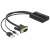 Adapter Delock VGA do HDMI z dźwiękiem, czarny, 3 kable