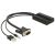 Adapter AV Delock D-Sub (VGA) - HDMI + USB-A + Jack 3.5mm czarny (62597) 50795101