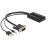 Adapter AV Delock D-Sub (VGA) - HDMI + USB-A + Jack 3.5mm czarny (62597) 50795101
