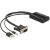 Adapter AV Delock D-Sub (VGA) - HDMI + USB-A + Jack 3.5mm czarny (62597) 50795101