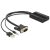 Adapter AV Delock D-Sub (VGA) - HDMI + USB-A + Jack 3.5mm czarny (62597) 50795101