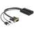 Adapter Delock VGA do HDMI z dźwiękiem, czarny, 3 kable