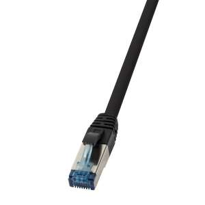 Logilink Patch kábel, PUR, Cat.6A, S/FTP, fekete, 10 m 50795432 