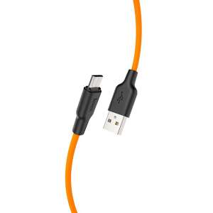 Nabíjací kábel HOCO X21 Micro USB, oranžový, 1 meter - USB káble