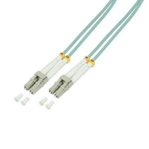 Logilink OM3 fiber optic patch cable, LC-LC connector, aqua, 2 meters - Logilink Patch Cable