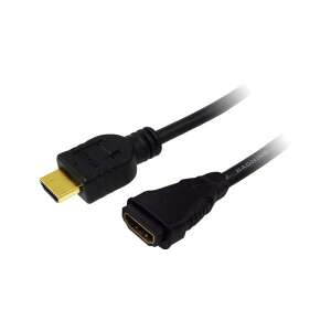 HDMI to HDMI cable, 2 meters, black, high speed, gold plated connectors - HDMI Cable