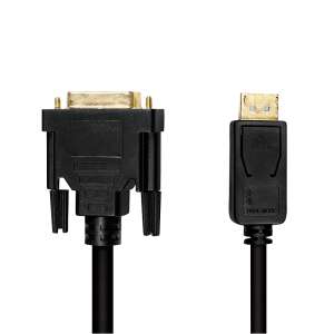 Logilink DisplayPort auf DVI Kabel, 2m, schwarz, 1080p - DisplayPort-Konverter