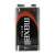 Maxell 9V battery, zinc, front view