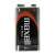 Maxell 9V battery, zinc, front view