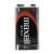 Maxell 9V battery, zinc, front view