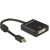 Delock Adapter mini Displayport 1.2-dugós csatlakozó &gt; DVI-csatlakozóhüvely 4K aktív, fekete 50796398