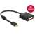 Delock mini DisplayPort to DVI adapter, 4K active, black