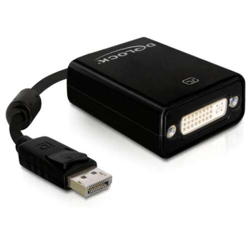 DELOCK Displayport Adapter DP -> DVI(24+5) St/Bu schwarz (61847)