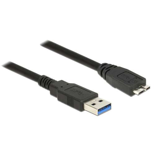 Delock USB 3.0 cable with A-type connector plug USB 3.0 with Micro-B-type connector plug, 1.5