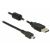Kabel Delock USB 2.0 z wtyczką typu A &gt; USB 2.0 z wtyczką Mini-B, 1,5 m, czarny 50797399