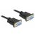 Cablu serial Delock RS-232 D-Sub 9 femelă către null modem femelă cu carcasă de conector îngustă - 0,5 m (87308) 50797457
