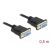 Delock serial cable RS-232 D-Sub 9 female to null modem female with narrow connector housing - 0,5 m 50797457