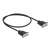 Delock RS-232 serial cable, 9-pin female to 9-pin female, null modem, 0.5m