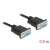 Delock RS-232 serial cable, 9-pin female to 9-pin female, null modem, 0.5m