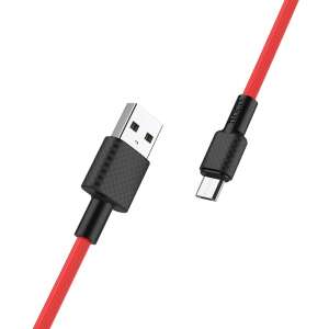 Hoco X29 Micro USB kábel, piros, 1 méter, 2A gyors töltés, adatátvitel - Hoco