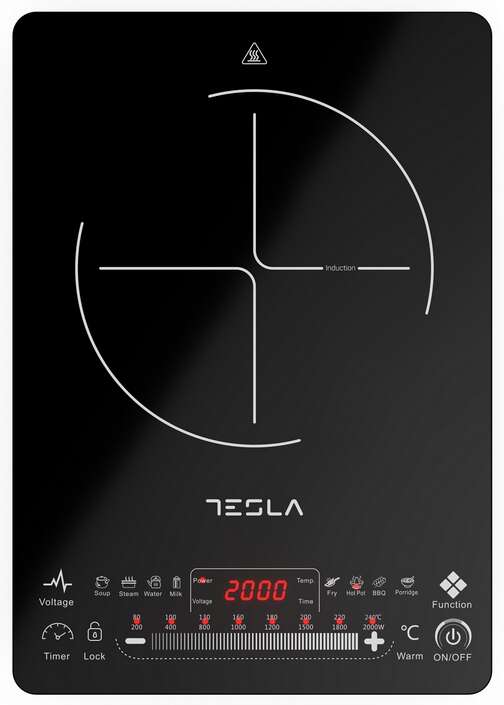Tesla IC400B Indukciós Hordozható Főzőlap, Fekete