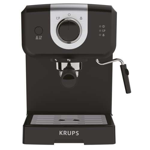 Krups XP320830 Opio eszpresszógép, fekete, elülső nézet - Otthon és kert
