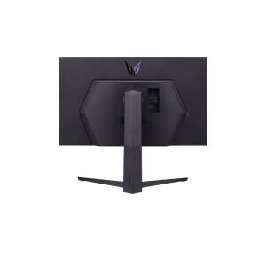 Herný monitor LG UltraGear 32GQ850-B, zadný pohľad, zobrazuje porty a stojan - Počítače a doplnky